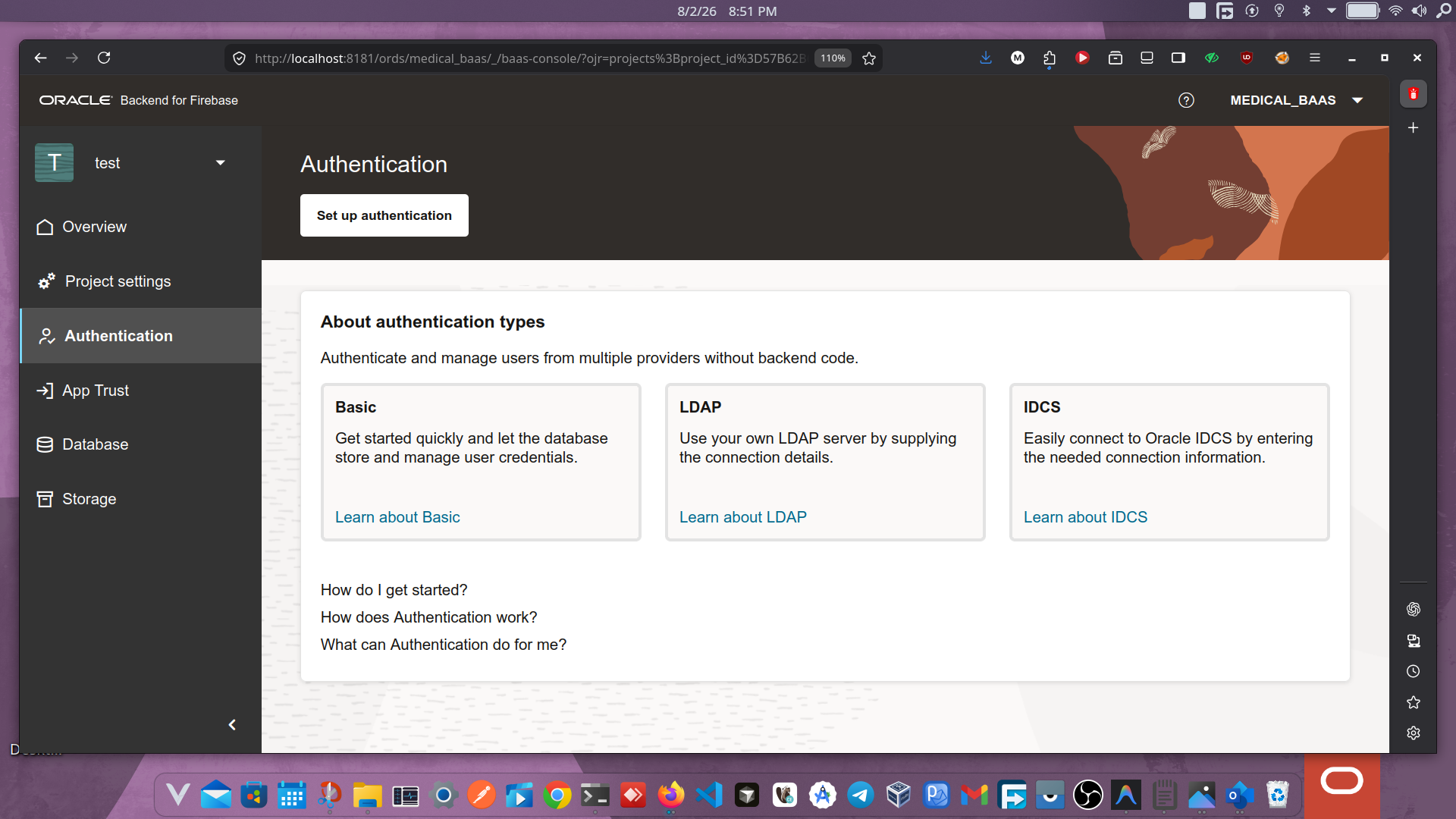 Fusabase Authentication Overview — Basic, LDAP, and IDCS provider options